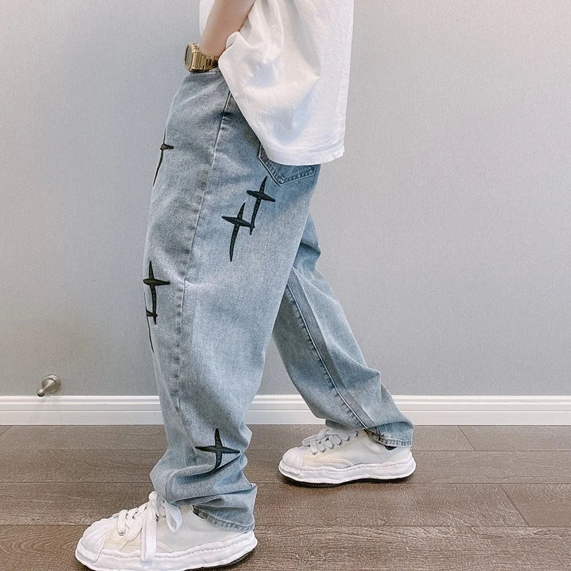 graphic baggy pants