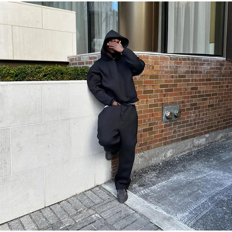 Oversized Minimalist Black Jogger