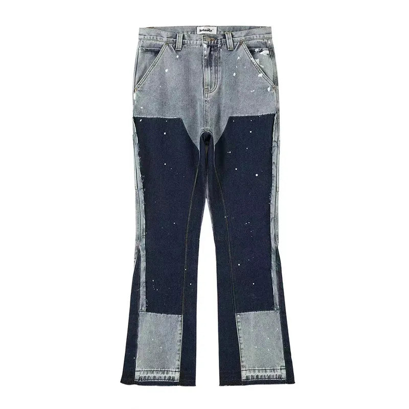 Speckled Ink Baggy Jeans