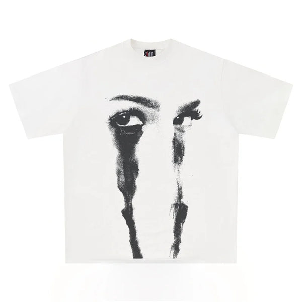 GRAPHIC TEE ´EYES´ & GRAPHIC JORT ´TEXTY´