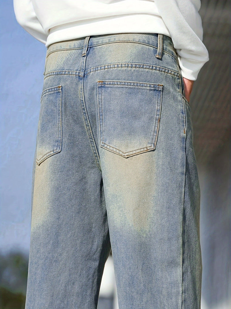 Men's Loose Fit Wide Leg Jeans